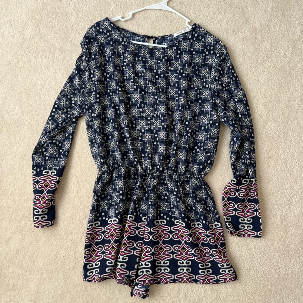 Printed romper